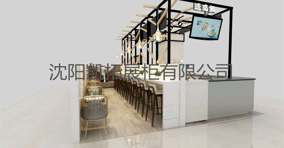 水吧奶茶展柜